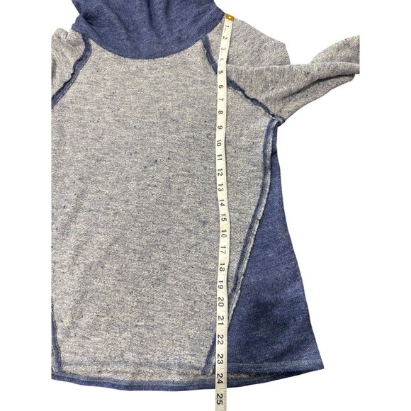 Kuhl Womens Pullover Nova Top Cowl Neck Wool Blend Gray Blue Long Sleeve Size M - Picture 6 of 8